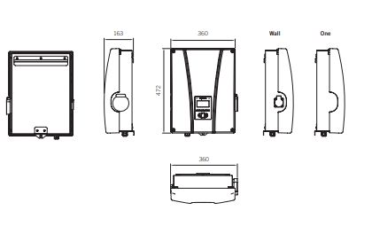Borne de recharge pour voiture électrique INGEREV® GARAGE - monophasée ou triphasée - puissance max 22 kW - installation murale intérieure/extérieure_3
