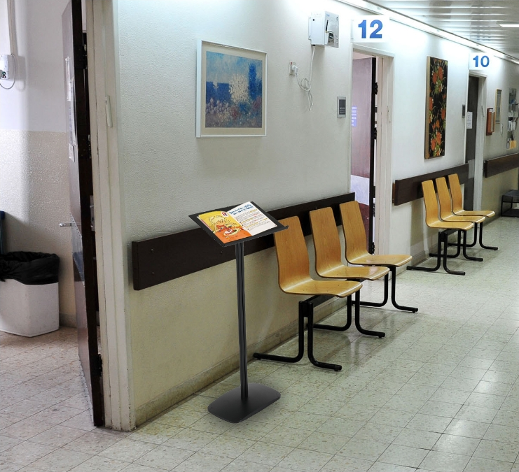 Pupitre Lutrin Acrylique noir deco 30x42cm Réf : 214703NR_3