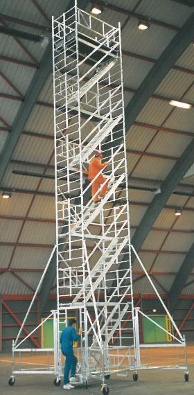Échafaudages tour escaliers ULTRALU - hauteur de travail 4,30 m à 14,30 m - fabrication française_3