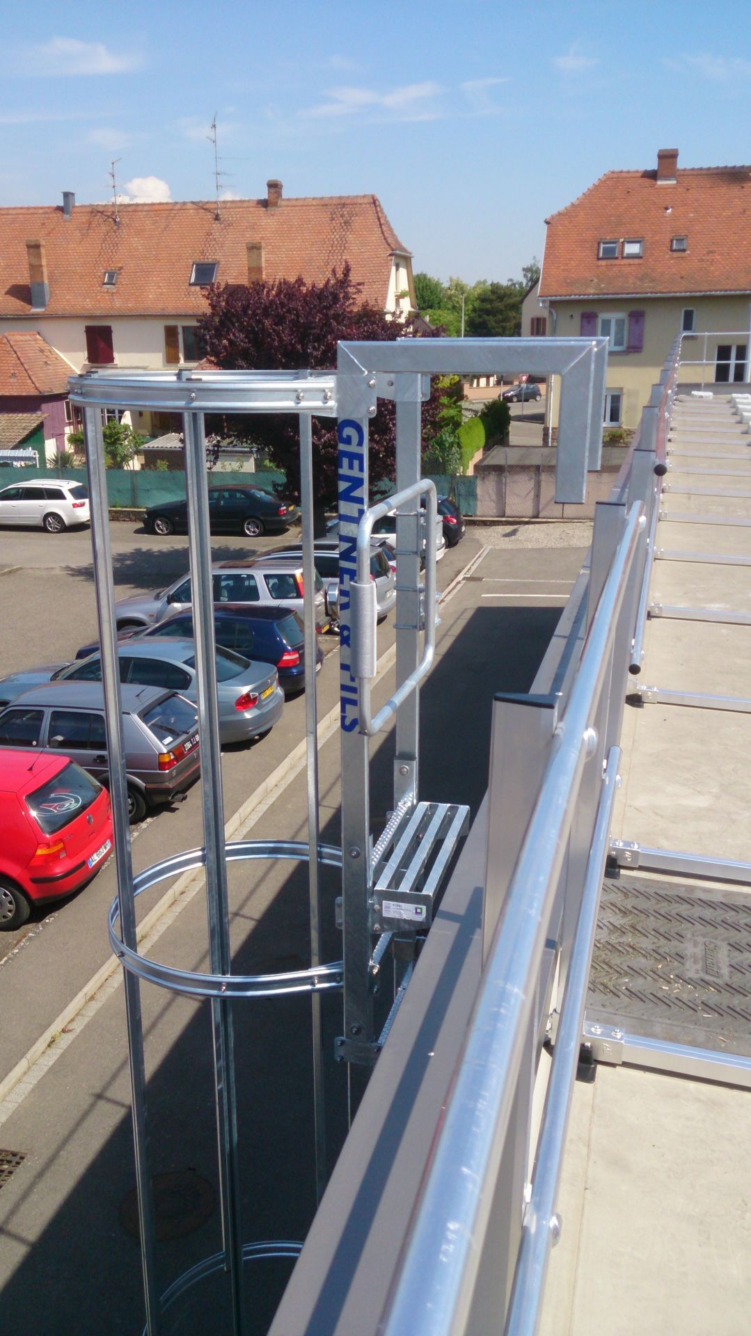 Échelle à crinoline standard ou sur mesure - aluminium brut, anodisé, acier galvanisé ou inox_3