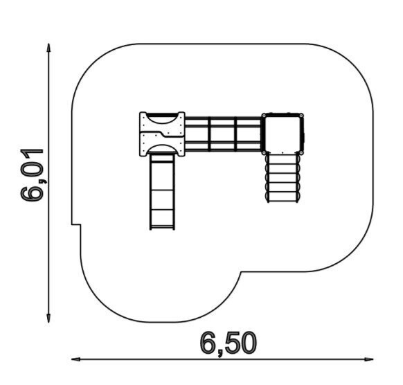 Jeu multi-tours en acier inoxydable et PEHD pour aire de jeux - Conforme EN1176 - Référence BT11139_3