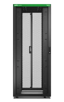 Baie EasyRack 800mm/42U/1000mm avec toit, panneau latéral, roulettes, noir_3