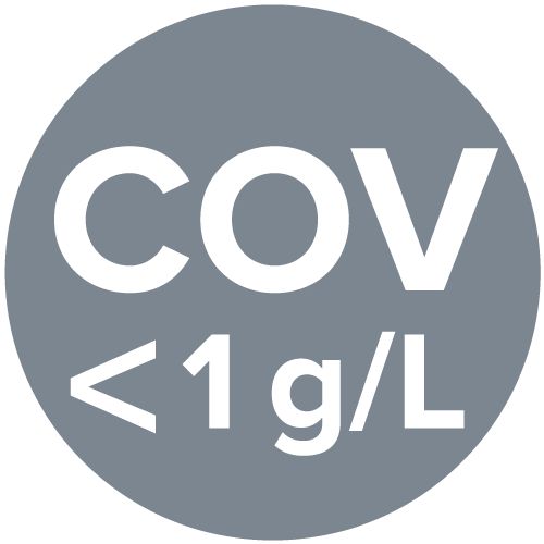 Peinture microporeuse avec faible émission de COV