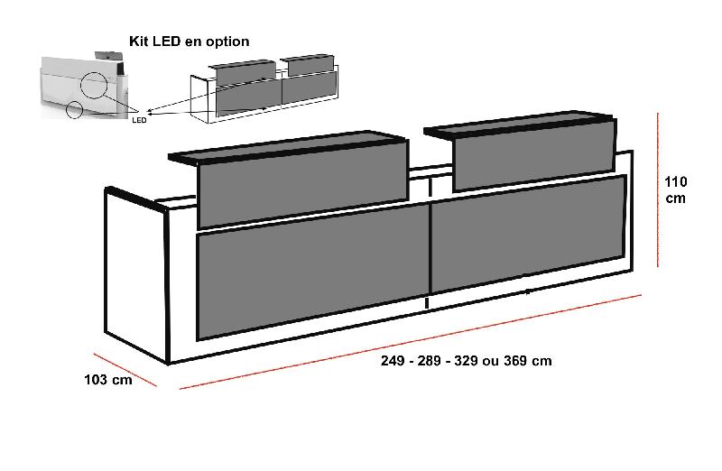 Banque d'accueil droite Avant - Ofitres - 249, Non_3