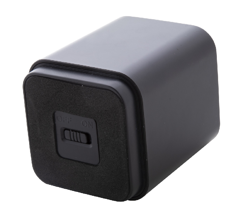Enceinte Bluetooth - Boîtier en plastique avec gravure lumineuse - Batterie rechargeable et fonction mains libres_3