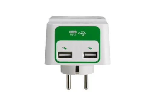 APC Essential SurgeArrest 1 Outlet 230V 2 Port USB Charger_3