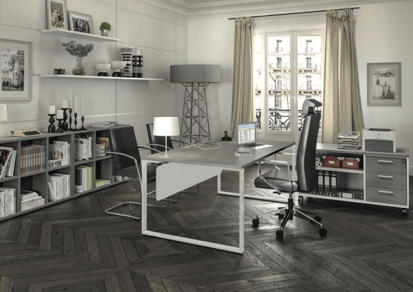 Bureau de direction en mélamine haute résistance - Urban Manager - Burocéan - Style industriel_3