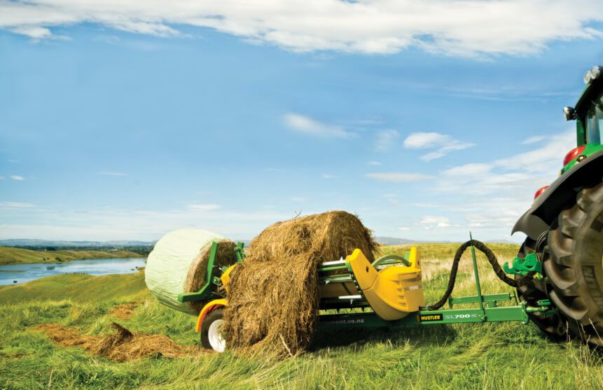 Dérouleuse à chaîne SL700X - Hustler Equipment - capacité 2 balles, balles rondes et enrubanné_3