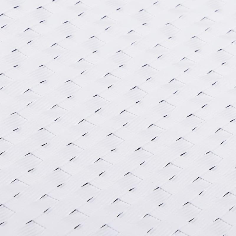 Vidaxl paravent de balcon blanc 500x100 cm résine tressée 156288_3