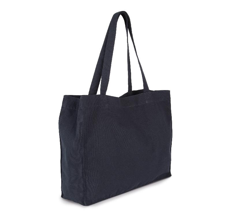 Grand sac shopping K-loop - Réf: KI5227 - Coton et polyester recyclés - Kimood_3