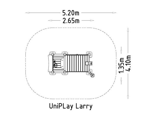 Structure multi-jeux inclusive 3 à 12 ans - UniPlay Larry - 8094072 - Hags - Thème camion_3