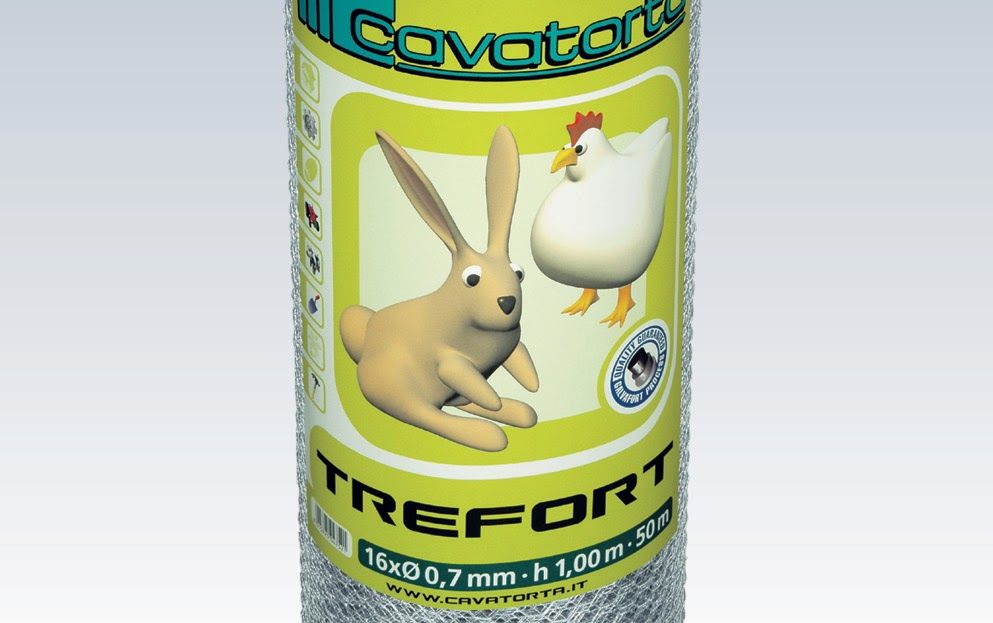 Trefort - clôture grillagée - rouleaux 50 m - Cavatorta - triple torsion, galvanisé_3