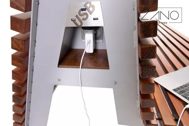 02.025.1.Sn - Banc connecté solaire Zano Mirosław Zarotyński - 3 ports USB en charge rapide avec Wi-Fi_3