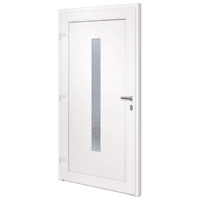 Vidaxl porte d'entrée anthracite 108x200 cm pvc 3157087_3