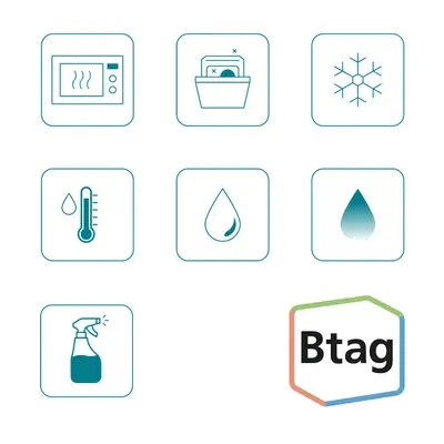 Brother BTAG-L33 ruban d'étiquette Bleu sur bleu clair_3