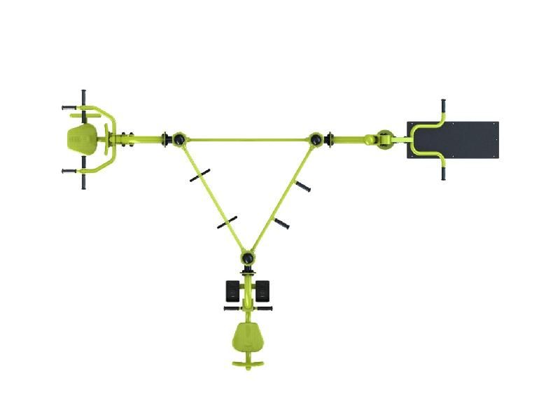 Station Combo 3-10 - barre poignée, TRX, espalier, pull, chest press, leg press_3