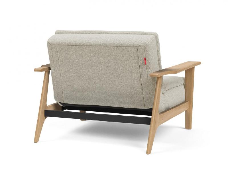 Fauteuil design convertible Dublexo Frej Mixed Dance Natural - Chêne clair - Innovation Living - 90x115 cm_3