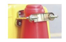 Lampe de chantier monopile double face - Lentilles diamètre 180 mm - Technologie LED - Fixation anti-vol_3