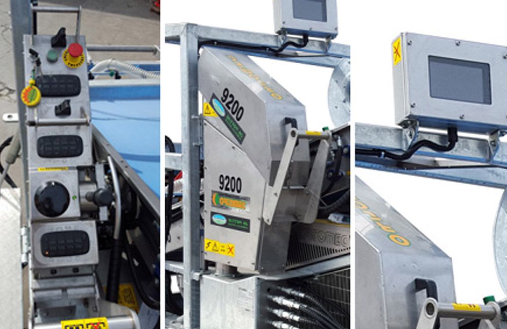 Récolteuse 9200 foglia - ortomec srl - puissance du moteur 74 cv - largeur de récolte 130 à 180 cm_3