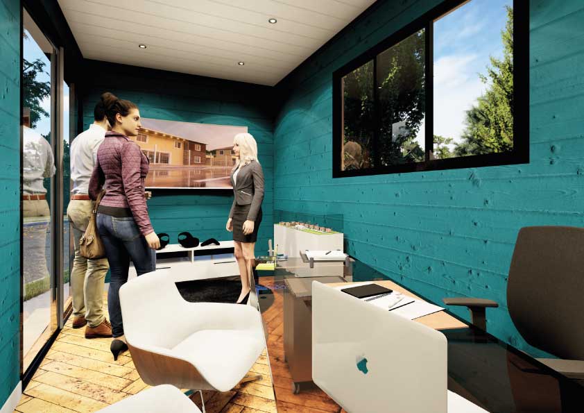 Tiny Pro - Bureau de vente mobile et modulable, structure acier galvanisé, isolation en laine de roche_3