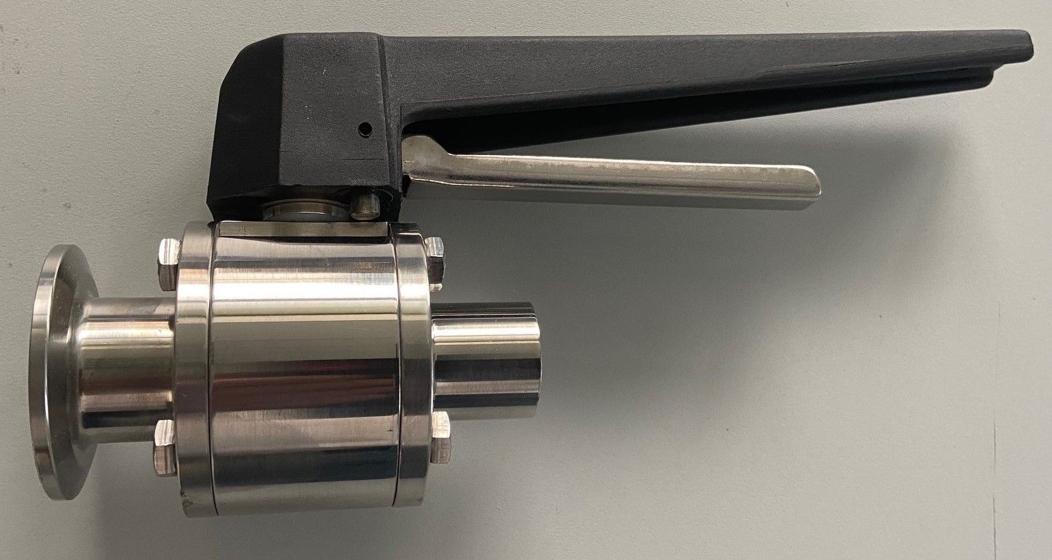 Vannes à boule en inox 316L - commande manuelle ou pneumatique - stérilisables et démontables_3