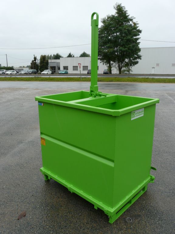 FOP/FIP/FMP - Benne agrégats renforcée à fond ouvrant - Goubard SARL - Capacité 500 à 1000 L_3