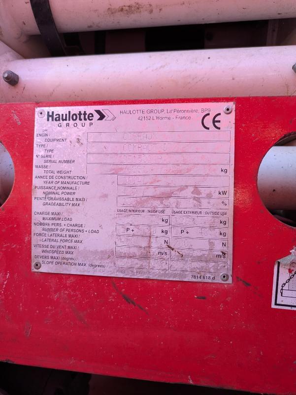 Nacelle ciseaux HAULOTTE compact 8 occasion_3