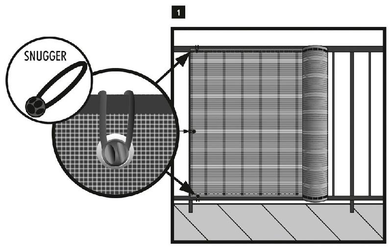 Brise-vue décoratif Havana - 85% occultant - indémaillable - traité anti-UV - 1,5 x 5 m - brun_3