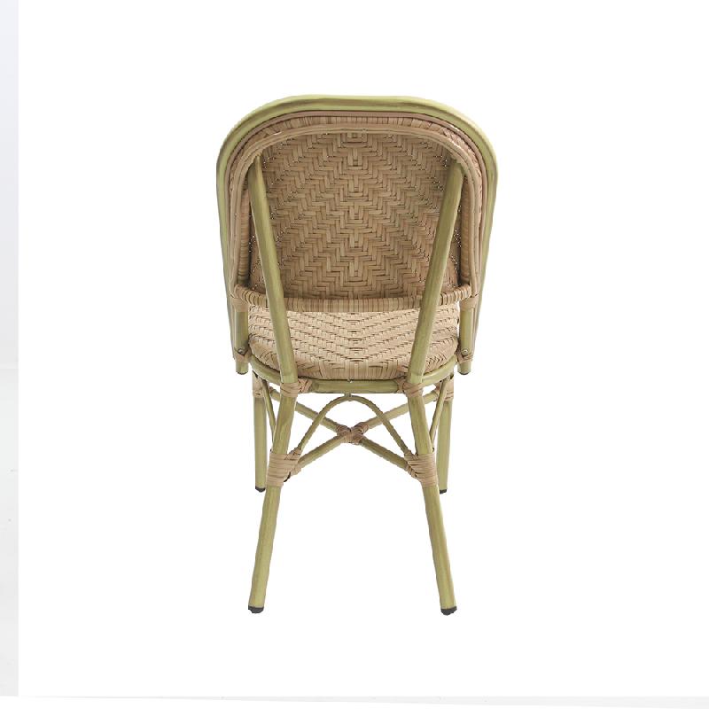 Paris - Chaise de bistrot en rotin synthétique bambou-naturel_3