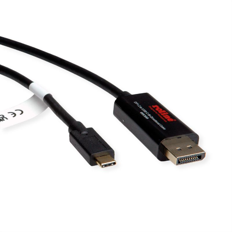 ROLINE Câble adaptateur USB type C - DisplayPort, v1.2, M/M, bidirectionnel, 2 m_3