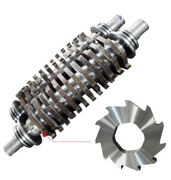Broyeur industriel double arbre multi-matériaux 2x15KW - 3000 kg/h - MBR600_3