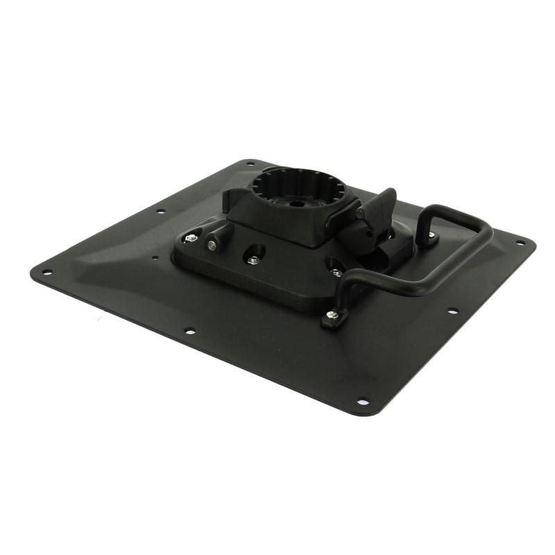 Lot de 4 poignées à fixer sur platine rabattable -_3