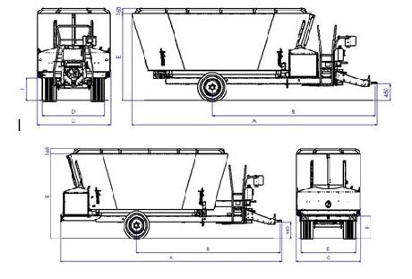 Mv14 Duplo - Mélangeuse agricole Tatoma - capacité 14m³ - 2 hélices verticales et écran de pesée programmable_3