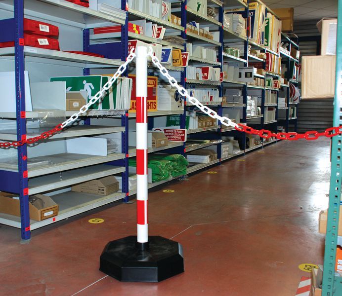 Ptlest - barrière à chaîne pvc à lester ou lesté - signals - h 900 x ø 50 mm_3