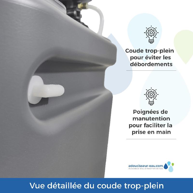 Adoucisseur d'eau 16l fleck 5600 sxt volumétrique  anti calcaire fabriqué en france_3
