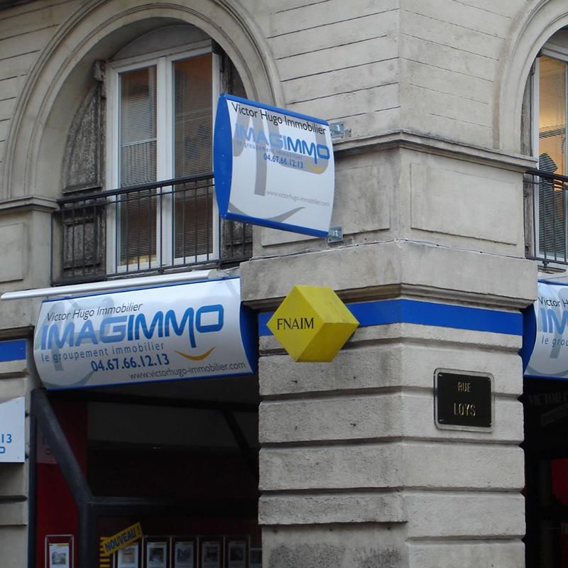 Cléopâtre - panneau d'enseigne murale galbée - dediservices - 2(l) x 0,60(h) m_3