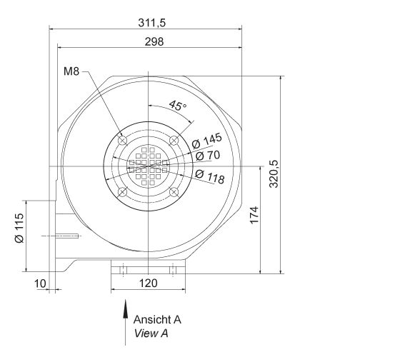 RD 10 - Ventilateur radial ATEX Elektror - Jusqu'à 90 m³/min et 6.800 Pa - Protégé contre les explosions_3
