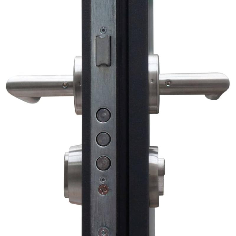 Vidaxl porte d'entrée anthracite 110x207,5 cm aluminium 3190529_3