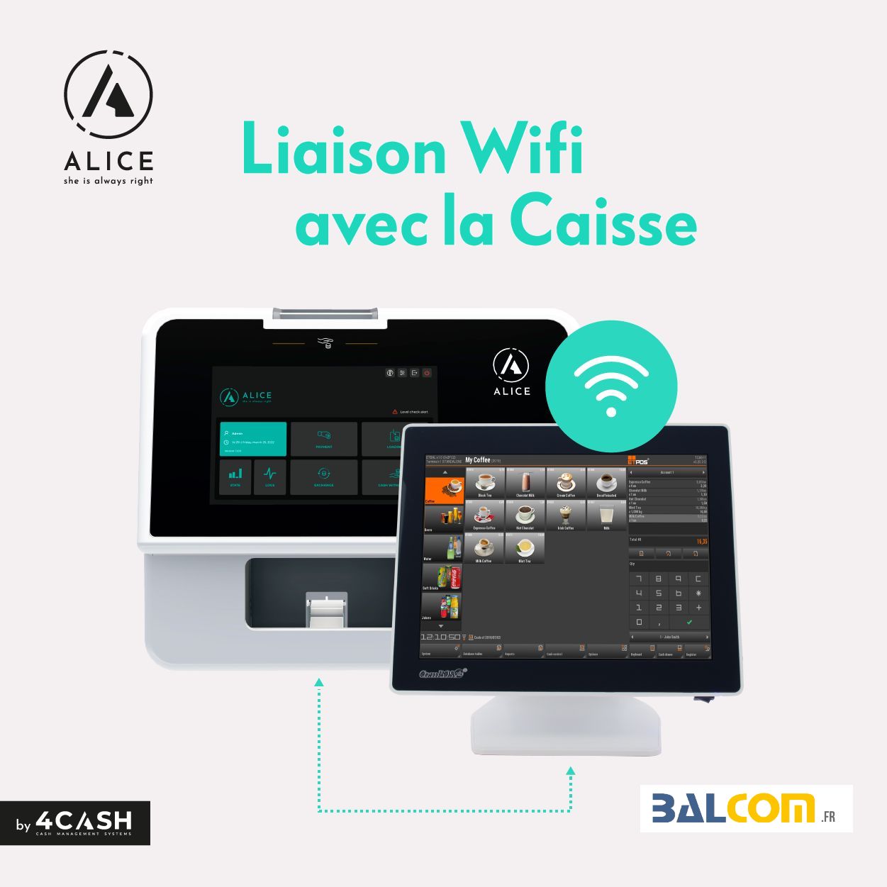 Monnayeur automatique, équipé d'un logiciel etcash simple et intuitif - alice_3