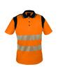 Polo haute visibilité orange et bleu - 55% coton / 45% polyester - 170 g/m² avec bandes rétro-réfléchissantes_3