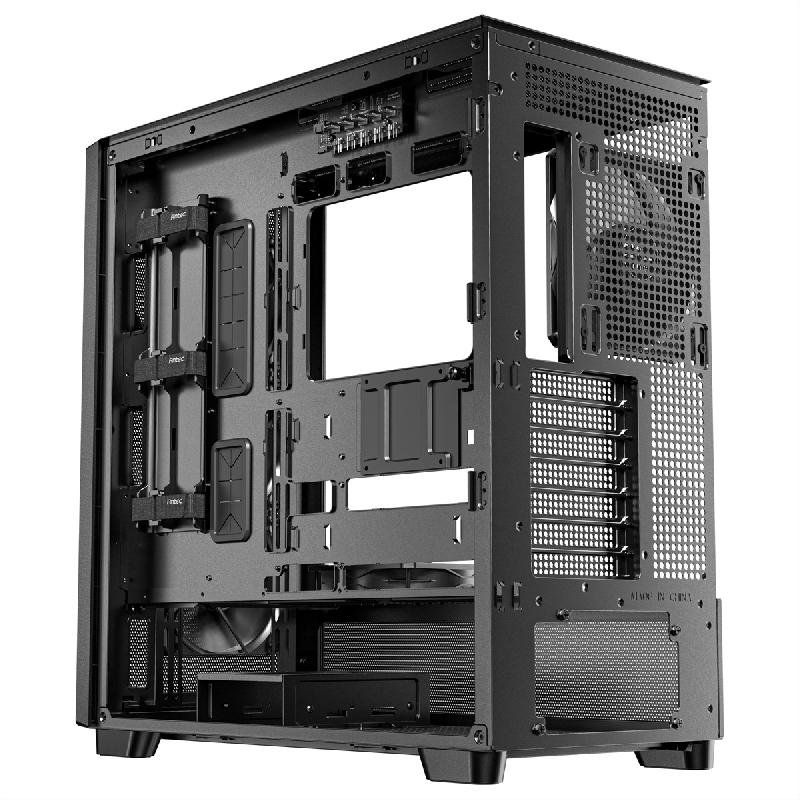 Antec flux boîtier pc midi tower gaming atx, noir_3