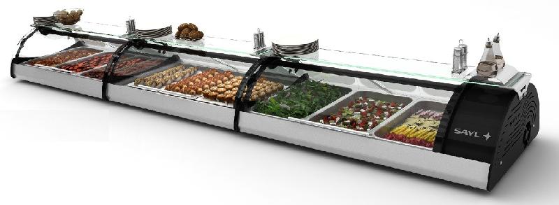 Vitrine chauffante avec étagère 690mm Chaleur sèche Série MAXISELF SAHARA Sayl_3