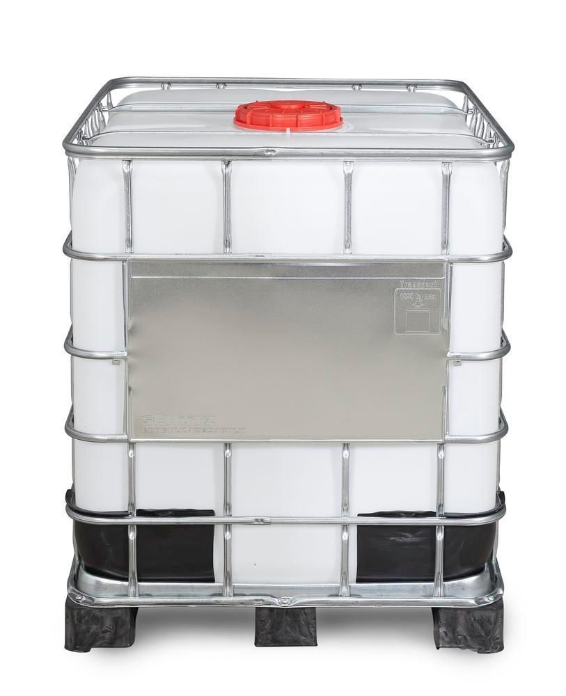 266168w - Cuve IBC produits dangereux - 1000 litres - Palette PE - Ouverture DN 225 - Sortie DN 50 - Certification UN 31HA1/Y_3