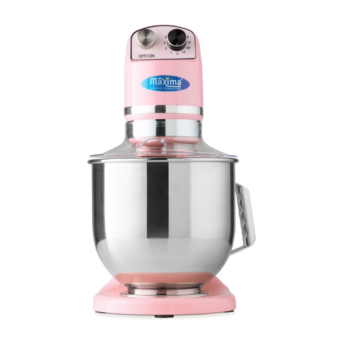 Mixer planétaire - 7 L - jusqu'à 2 kg de pâte - rose | Maxima - 09300151_3