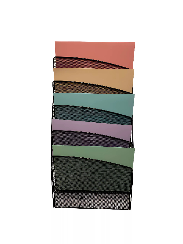 Presentoir mural mesh noir à l'italienne_3