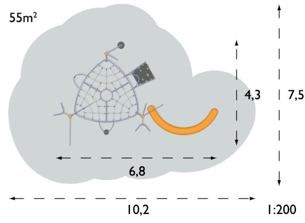 Structure de jeux Agito Q Hags adaptée aux enfants de 5 à 12 ans