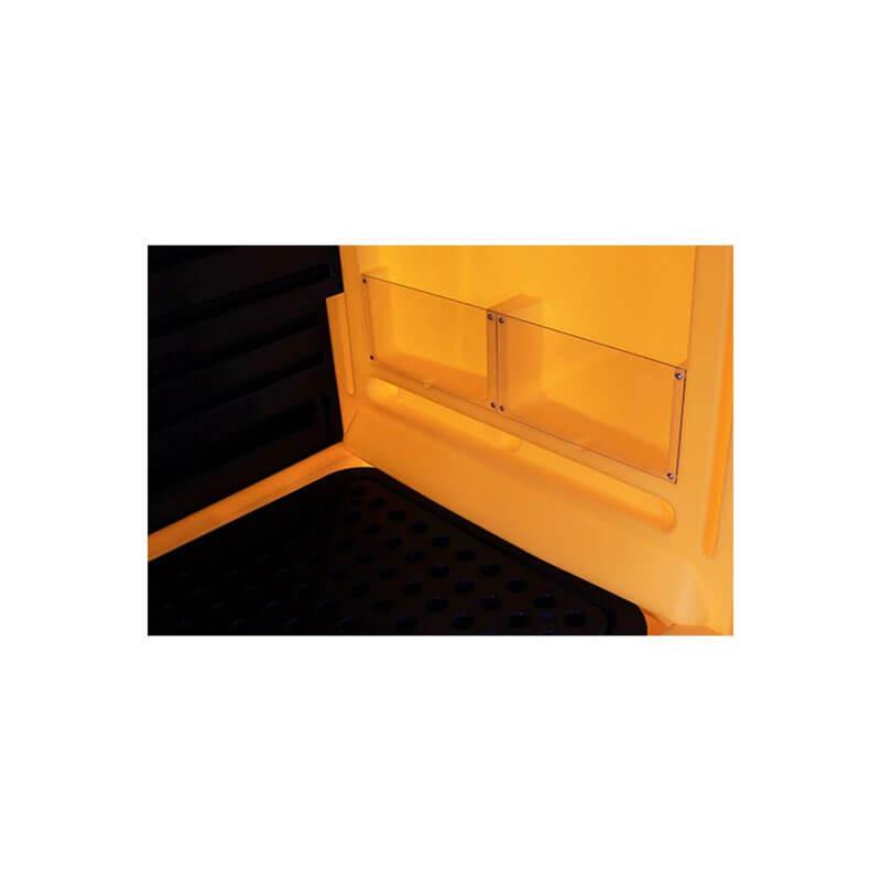 Armoire de rétention PEHD 1565x1095x2110 + Caillebotis PE - 250L - Jaune_3