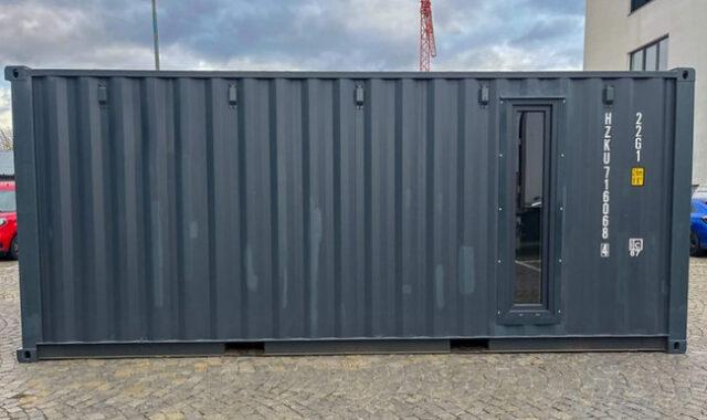 Conteneur maritime 20' avec portes sectionnelles - Dimensions extérieures : 6,06m x 2,44m x 2,90m_3