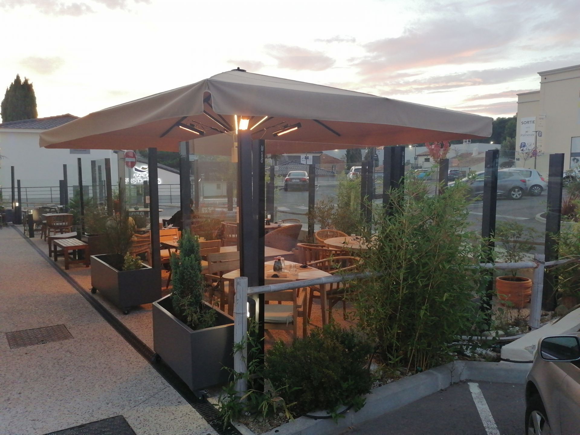 Paravent fixe glass wall pour terrasse chr_3