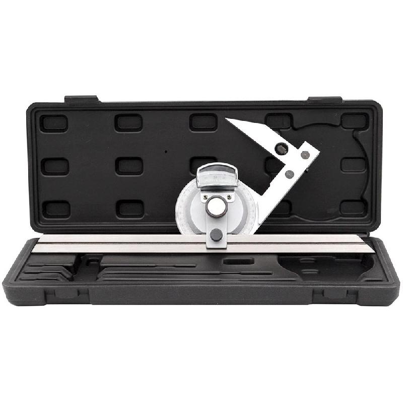 Rapporteur d'angle à loupe - lecture facilitée - règle 300mm - Réf. 936514_3